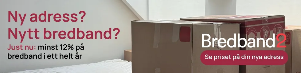 Ny adress? Nytt bredband? Just nu minst 12 procent på bredband i ett helt år. Se priset på din nya adress.
